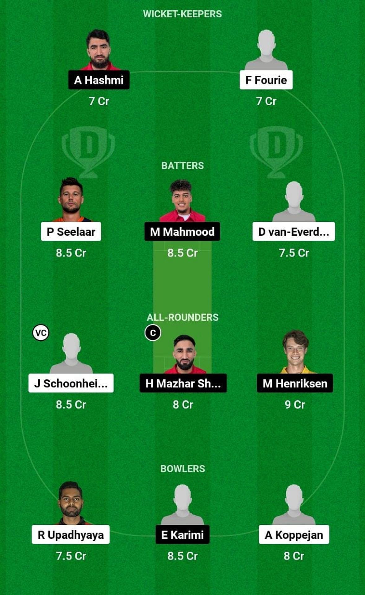 VOC vs SVH Dream11 Fantasy Tip - Grand League